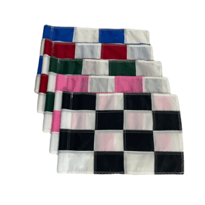 Deluxe Chequered Golf Course Flags