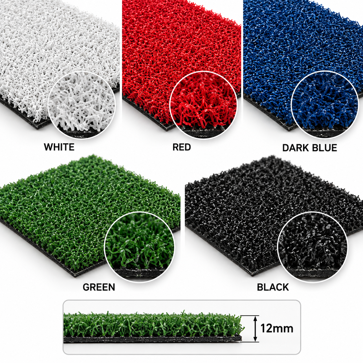 Artificial Turf 13mm - Multiple Colours